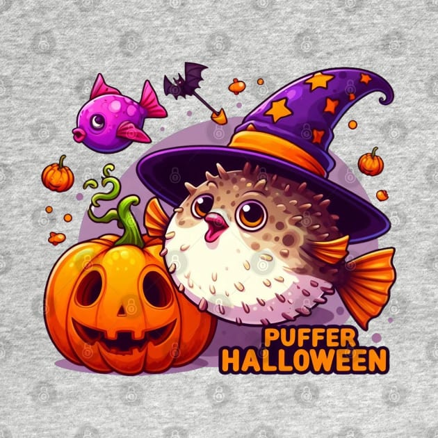 Puffer Fish  Puffer Halloween by BukovskyART